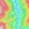 Mappa topografica Mützens, altitudine, rilievo