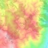 Mappa topografica Barro Blanco, altitudine, rilievo