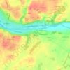 Mappa topografica Les Bergeaux, altitudine, rilievo