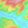 Mappa topografica La Garenne, altitudine, rilievo
