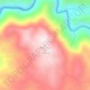 Mappa topografica Pittsburgh Hill, altitudine, rilievo