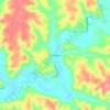 Mappa topografica Amandaville, altitudine, rilievo
