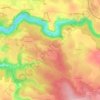 Mappa topografica Mazet, altitudine, rilievo