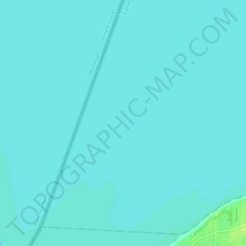 Mappa topografica Harlem Shoal, altitudine, rilievo