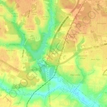 Mappa topografica Fenix, altitudine, rilievo