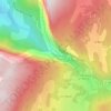 Mappa topografica Grands Goulets, altitudine, rilievo