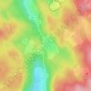 Mappa topografica Pré Poncet, altitudine, rilievo