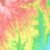 Mappa topografica Bournarel, altitudine, rilievo