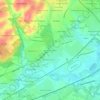 Mappa topografica Eastburn Heights, altitudine, rilievo