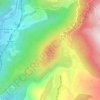 Mappa topografica Cime de Rastel, altitudine, rilievo