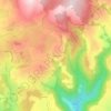 Mappa topografica Turlande, altitudine, rilievo