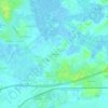 Mappa topografica La Taillée, altitudine, rilievo