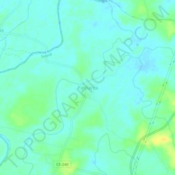 Mappa topografica Patriarca, altitudine, rilievo
