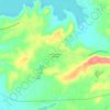 Mappa topografica Lake Camanche Ranches, altitudine, rilievo