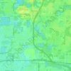 Mappa topografica Green Grass Acres, altitudine, rilievo