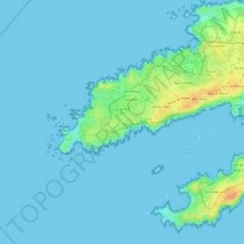 Mappa topografica Loqueltas, altitudine, rilievo