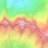 Mappa topografica Pizzo Cengalo, altitudine, rilievo