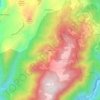 Mappa topografica Ceseggi, altitudine, rilievo