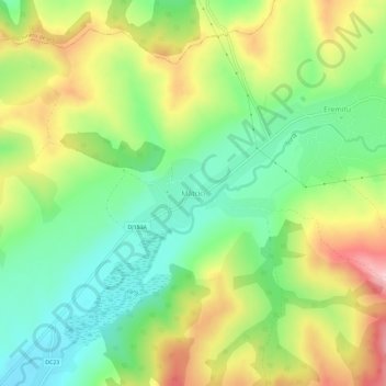 Mappa topografica Mătrici, altitudine, rilievo