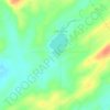 Mappa topografica Ozzie Cobb Lake Dam, altitudine, rilievo