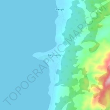 Mappa topografica Tagolango, altitudine, rilievo