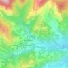 Mappa topografica Rochemure, altitudine, rilievo