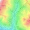 Mappa topografica Chambran, altitudine, rilievo
