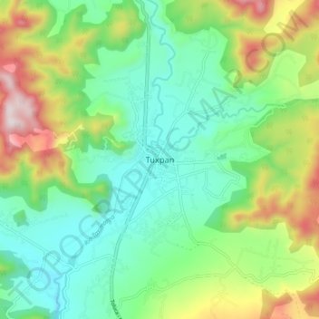 Mappa topografica Tuxpan, altitudine, rilievo