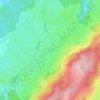 Mappa topografica La Corvée de Goux, altitudine, rilievo