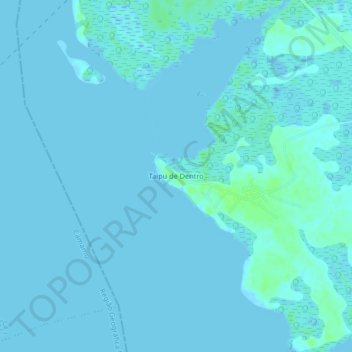 Mappa topografica Taipu de Dentro, altitudine, rilievo