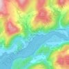 Mappa topografica Bontddu, altitudine, rilievo