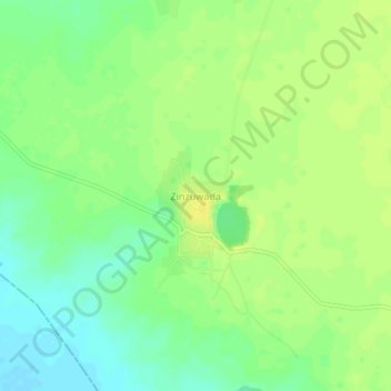 Mappa topografica Zinzuwada, altitudine, rilievo
