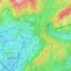 Mappa topografica 葵涌大坑尾村, altitudine, rilievo