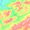 Mappa topografica Pullontown, altitudine, rilievo