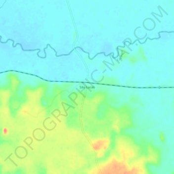 Mappa topografica São Lucas, altitudine, rilievo
