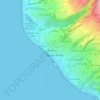 Mappa topografica Sur le Morne, altitudine, rilievo
