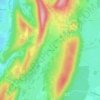 Mappa topografica Montmerle, altitudine, rilievo