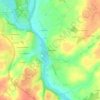 Mappa topografica Les Echichetières, altitudine, rilievo