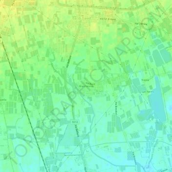 Mappa topografica Marchesino, altitudine, rilievo
