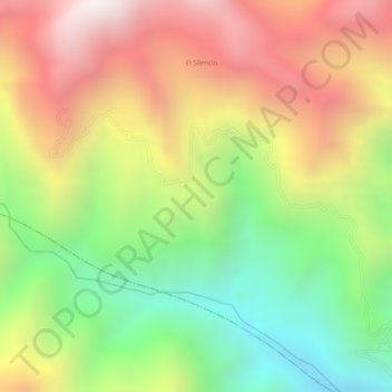 Mappa topografica El Guamo, altitudine, rilievo