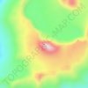 Mappa topografica Mount Akutan, altitudine, rilievo