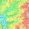 Mappa topografica Le Pré Cantrez, altitudine, rilievo