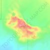 Mappa topografica Sand Mountain, altitudine, rilievo