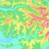 Mappa topografica Partino, altitudine, rilievo