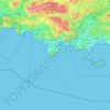 Mappa topografica Les Deux Frères, altitudine, rilievo