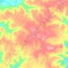 Mappa topografica Jabez, altitudine, rilievo