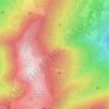 Mappa topografica Rocher du Cra, altitudine, rilievo