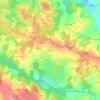 Mappa topografica Bacheirat, altitudine, rilievo