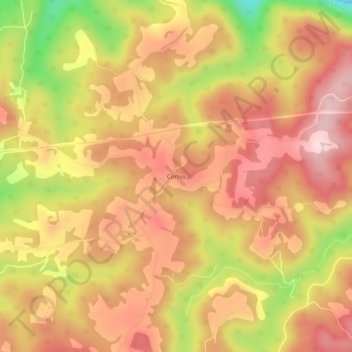 Mappa topografica Corliss, altitudine, rilievo