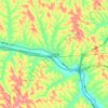 Mappa topografica 石家湾镇, altitudine, rilievo